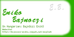 eniko bajnoczi business card